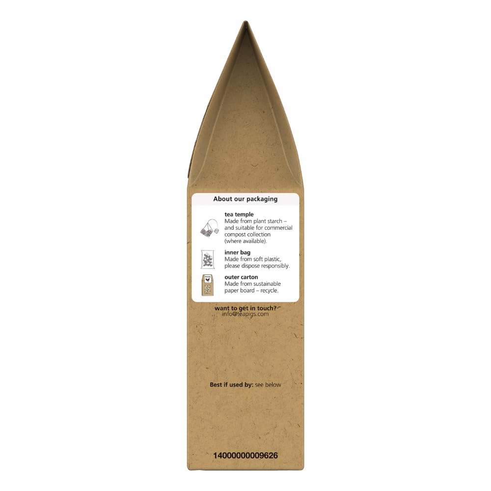 teapigs Lemon & Ginger Herbal Tea Bags Made With Whole Leaves (1 Pack of 15 Tea bags) (520) - Image 4