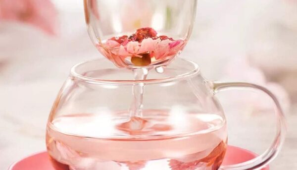 Alternative view of Mushroom Tea Cup Set, Cute Glass Tea Cups and Saucers, Kawaii Tea Cup with Infuser for Loose Leaf Tea Steeper, Coffee Mug Christmas Gifts for Women, Tea Infuser Mug with Lid for Mother Girls (Orange)