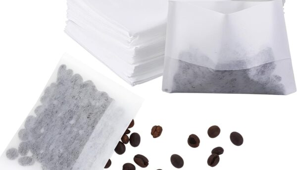 100 Pcs Disposable Tea Bags for Loose Leaf Tea, Tea Filter Bags Empty Loose Tea Sachet Bags Spice Bags for Cooking 2.75x4 Inch