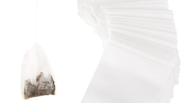 200 Pcs Disposable Tea Bags for Loose Leaf Tea, 3.2 x 4 Inch Drawstring Seal Empty Tea Bags Non-woven Tea Filter Bags