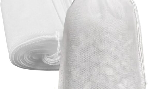 Yzurbu 200pcs 4''x6'' Tea Filter Bags for Loose Leaf Tea, Tea Bags with Drawsting for Hot Tea, Ice Tea & Cold Brew