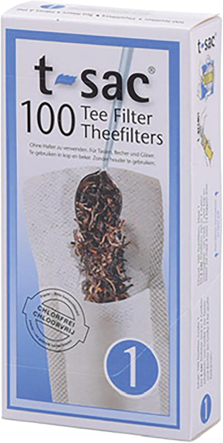 T-Sac Tea Filter Bags, Disposable Tea Infuser, Number 1-Size, 1-Cup Capacity, Set of 100 - Image 3