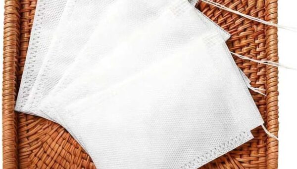 Disposable Tea Bags for Loose Leaf Tea Muslin Drawstring Tea Bags, 3x4 Inch Reusable Cloth Bags for Cooking, Tea Leaves, Spices, Soup Base Filtering