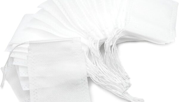 1000 Pcs Disposable Tea Bags for Loose Leaf Tea Drawstring Empty Tea Bags Bulk Tea Filter Bags Tea Sachets Infuser Strainers for Loose Tea Coffee Spice Herbs(2 x 2.8 inches)