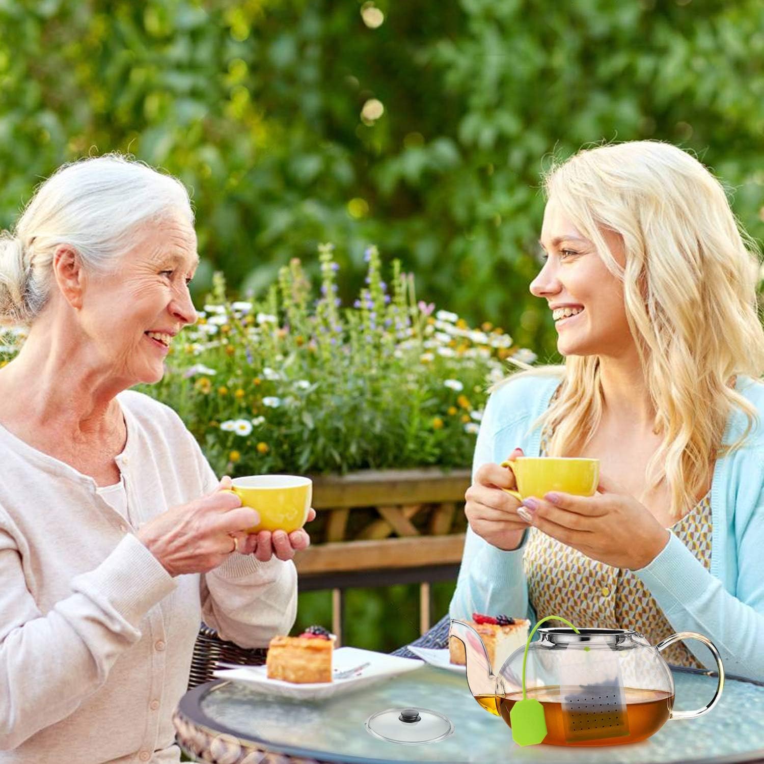 Silicone Tea Infuser, 4 Pack Loose Leaf Tea Filter Bags Strainer with Spoon - Image 7