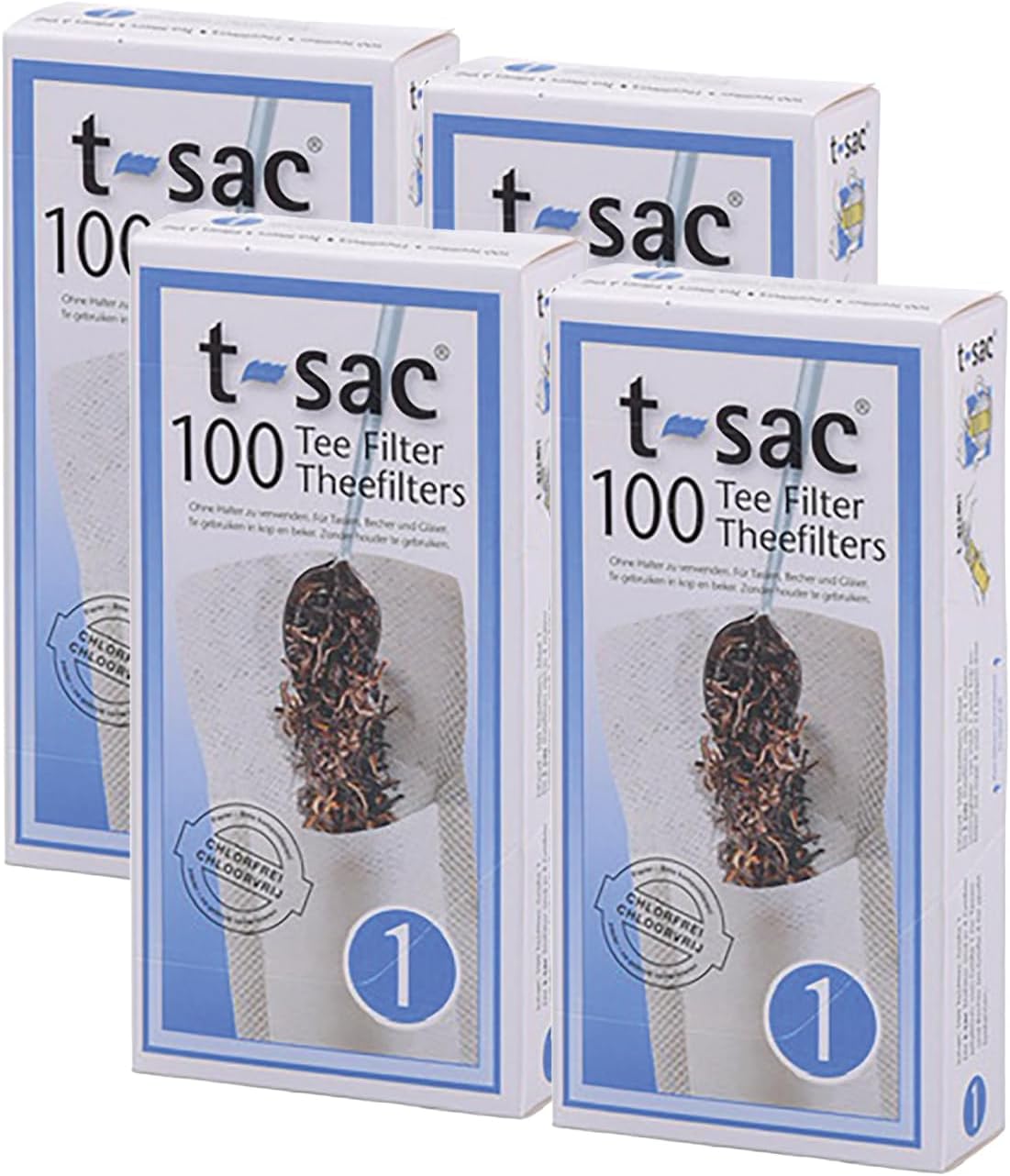 T-Sac Tea Filter Bags, Disposable Tea Infuser, Number 1-Size, 1-Cup Capacity, Set of 100 - Image 4