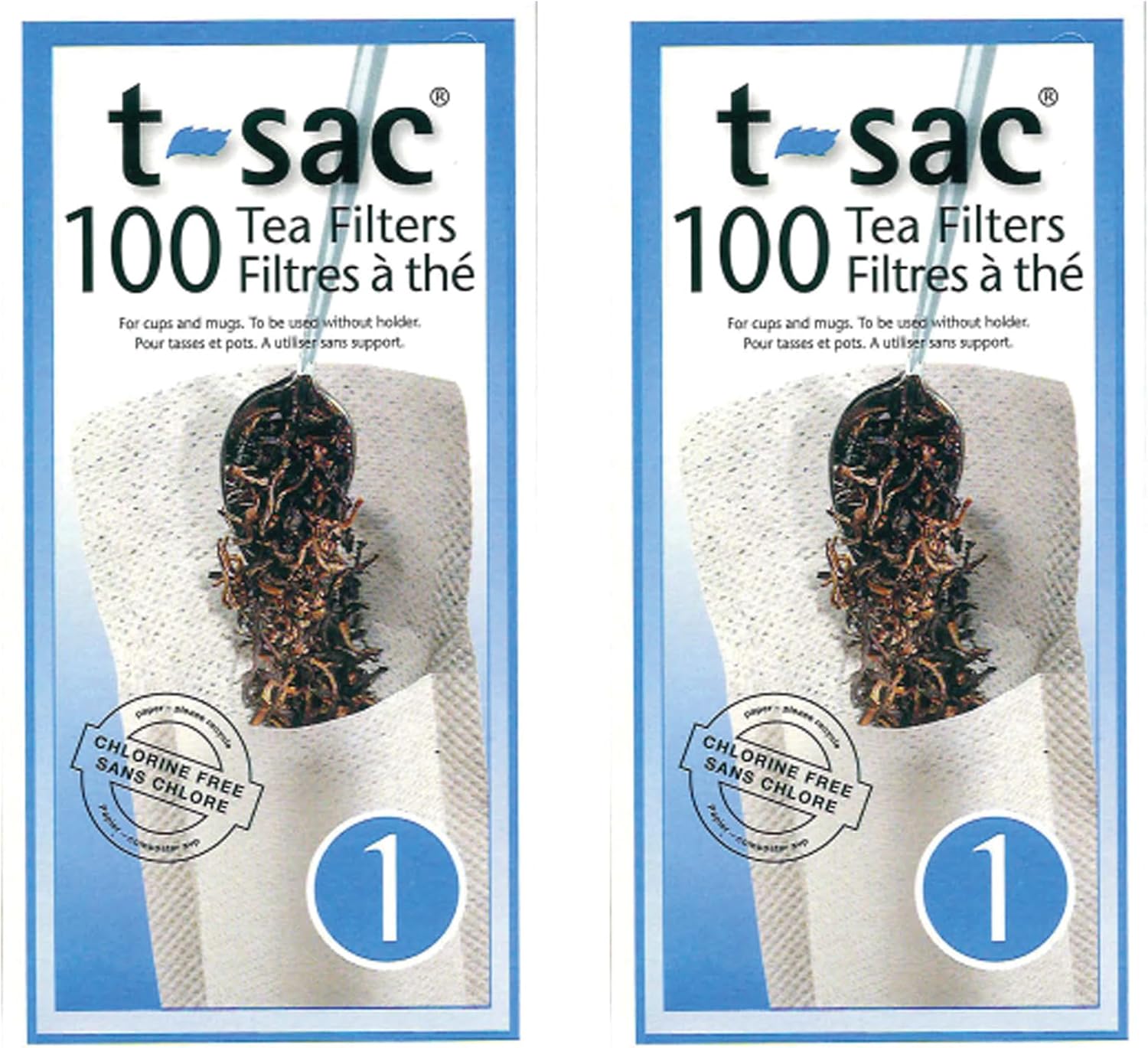 T-Sac Tea Filter Bags, Disposable Tea Infuser, Number 1-Size, 1-Cup Capacity, Set of 100 - Image 6