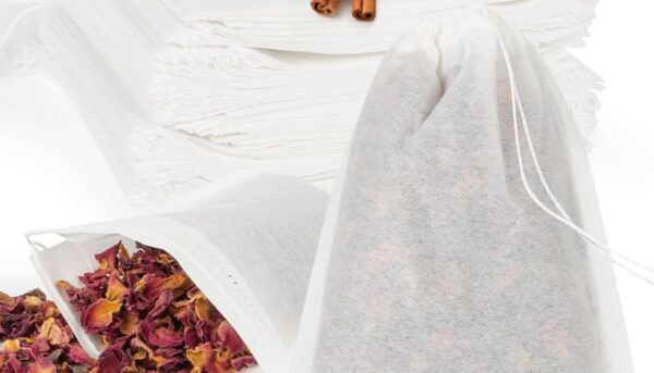MAQIHAN 200 PCS Disposable Tea Infuser Bags for Loose Leaf Tea – 200 Pack Drawstring Paper Tea Bags, Empty Tea Bags Alternative to Tea Ball, Tea Strainer, Tea Steeper for Daily Brewing