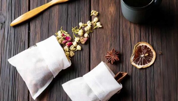 Alternative view of Disposable Tea Bags for Loose Leaf Tea Muslin Drawstring Tea Bags, 3x4 Inch Reusable Cloth Bags for Cooking, Tea Leaves, Spices, Soup Base Filtering