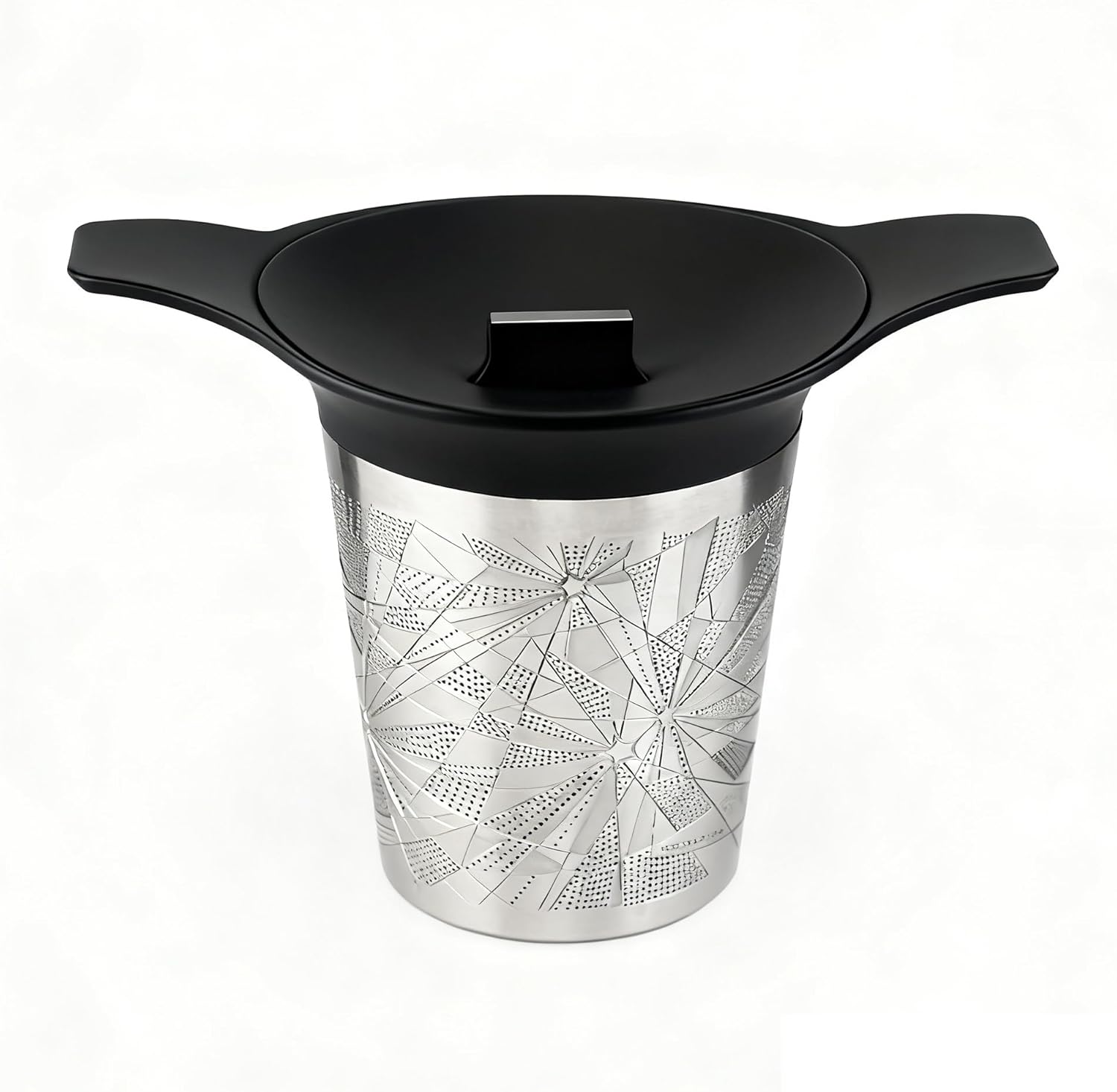 Luxury Tea Strainer Basket Gift Set - Gold Plated Infuser with Engraved Floral Motifs, Crystal Accent Chain for Loose Leaf Tea, Fine Mesh Filter & Ergonomic Handle - Image 17