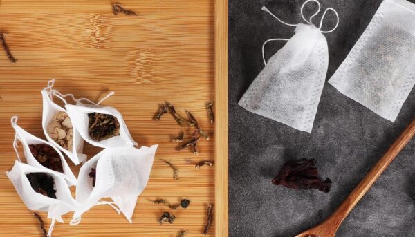 Alternative view of 1000 Pcs Tea Bags for Loose Leaf Tea Disposable Drawstring Empty Tea Bags Bulk Tea Filter Bags Empty Sachet Bags for Loose Tea Coffee Spice 2 x 2.75 inches