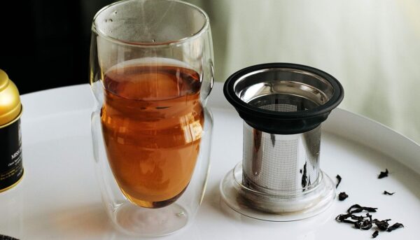 Alternative view of BTAT- Double Wall Glass Tea Cup With Stainless Steel Infuser & Lid, 16oz, 500ml, Tea Cup with Lid, Christmas Gifts