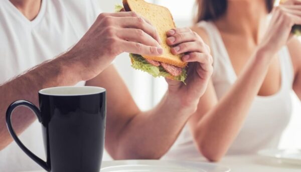 Alternative view of amhomel Porcelain Tea Mug with Infuser and Lid, 16 Ounce Ceramic Tea Cup for Loose Leaf, Coffee, Cocoa and Milk, Tea Gift for Tea Lovers, Set of 2(Navy Blue and White)