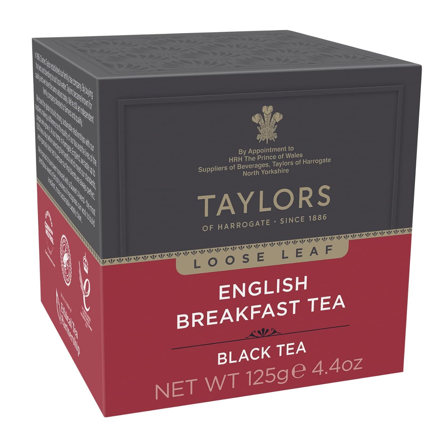 Taylors of Harrogate English Breakfast, Black Loose Leaf, 4.41 Ounce Tin Caddy (Pack of 1), Rich, Bright & Malty, Caffeinated, Premium Whole Leaf Tea - Image 6