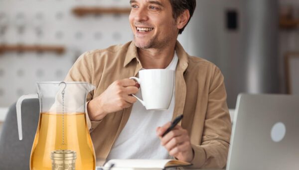 Alternative view of House Again 2 Pack Tea Strainers for Loose Tea, Extra Fine Mesh Tea Infuser, 304 Stainless Steel with Chain Hook, Loose Leaf Tea Steeper for Brew Tea Spices & Seasonings, Geometric Design
